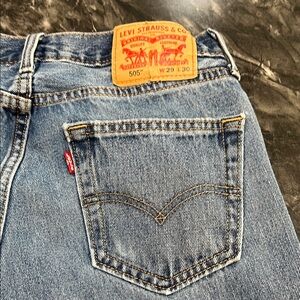 Levi's 505 Classic Blue Jeans with Red Tag